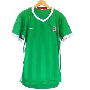 Mexico Men's Soccer Shirt  Large Green Jersey Football Tee Futbol